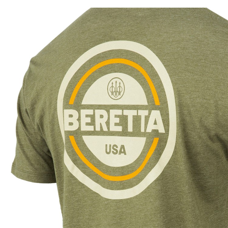 BERETTA Men USA 2.0 SS T-Shirt, Color: Heather Mil Green, Size: L-img-5