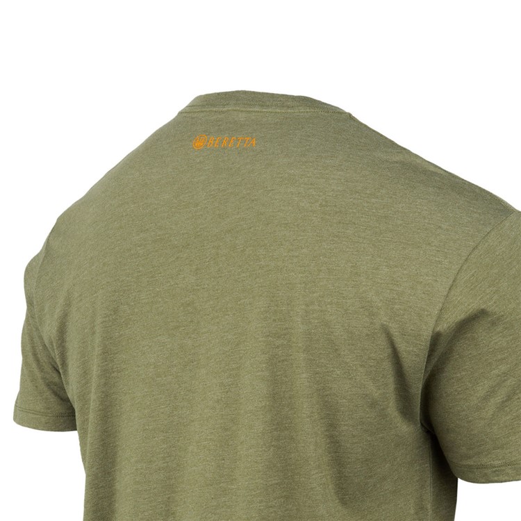 BERETTA Men Trident Logo SS T-Shirt, Color: Heather Mil Green, Size: M-img-5