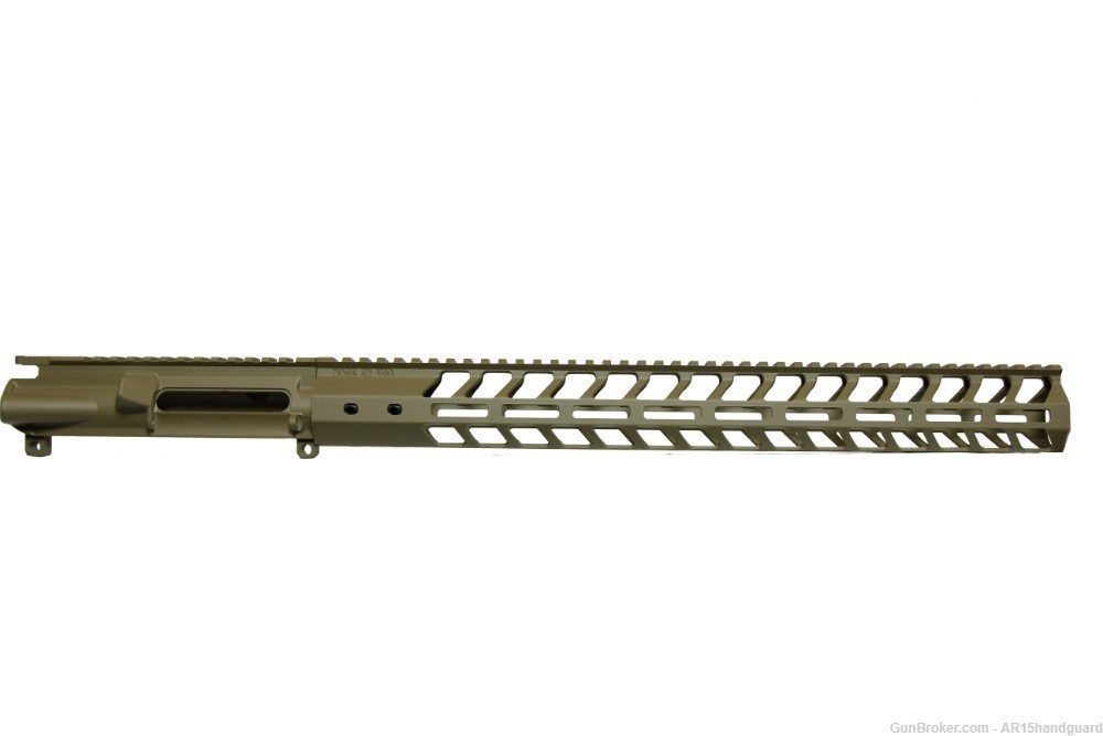 AR15 Stripped upper w/ 17" MLOK Handguard Cerakote FDE Combo (MADE IN USA)-img-0