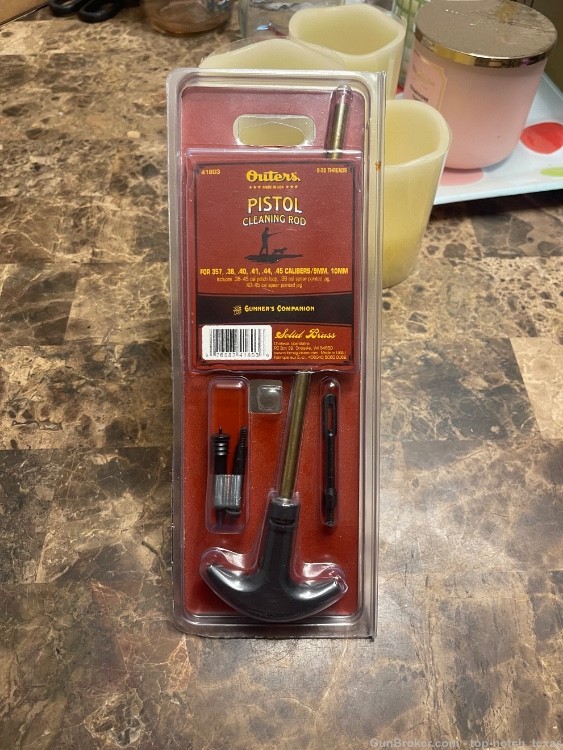 **NIB**Outers Pistol Cleaning Kit -SOLID BRASS ROD-img-0