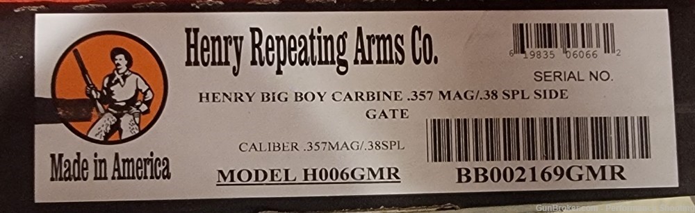 Henry Big Boy Carbine Trapper 357mag 38 Special 16.5" Octagon Barrel-img-11