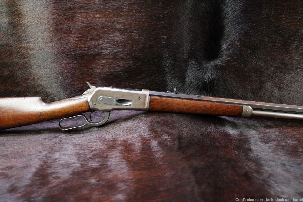 Winchester Model 1886 '86 26" .45-70 Gov't Lever Action Rifle, 1896 Antique-img-2