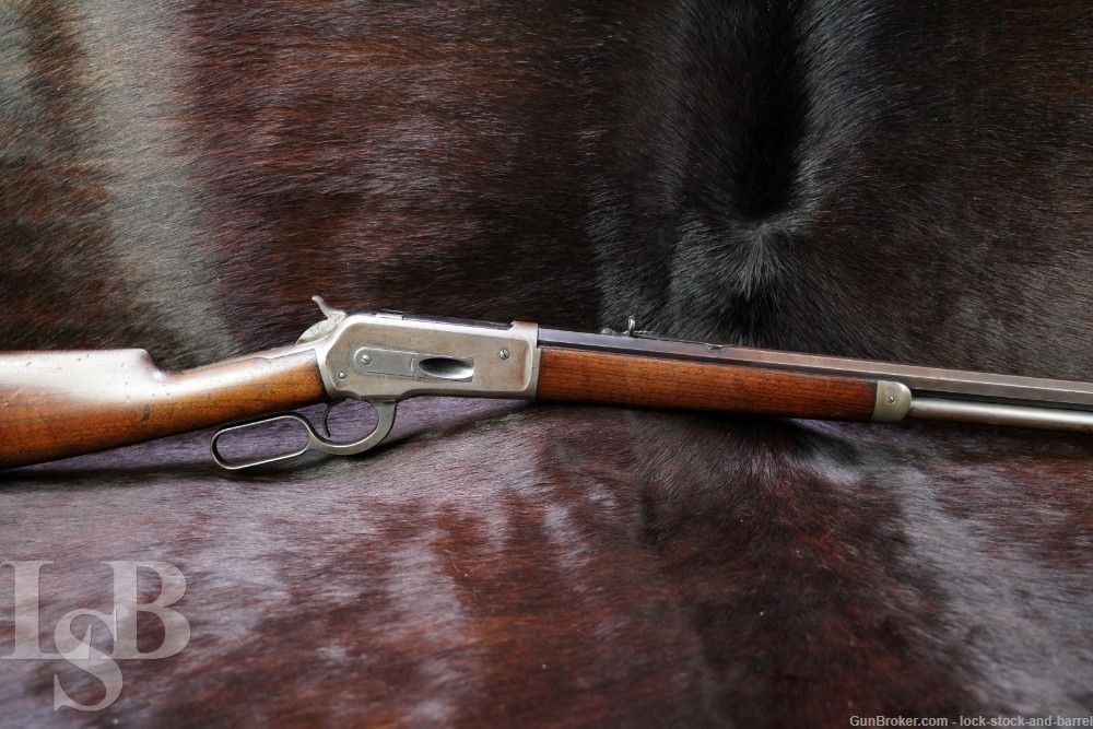 Winchester Model 1886 '86 26" .45-70 Gov't Lever Action Rifle, 1896 Antique-img-0