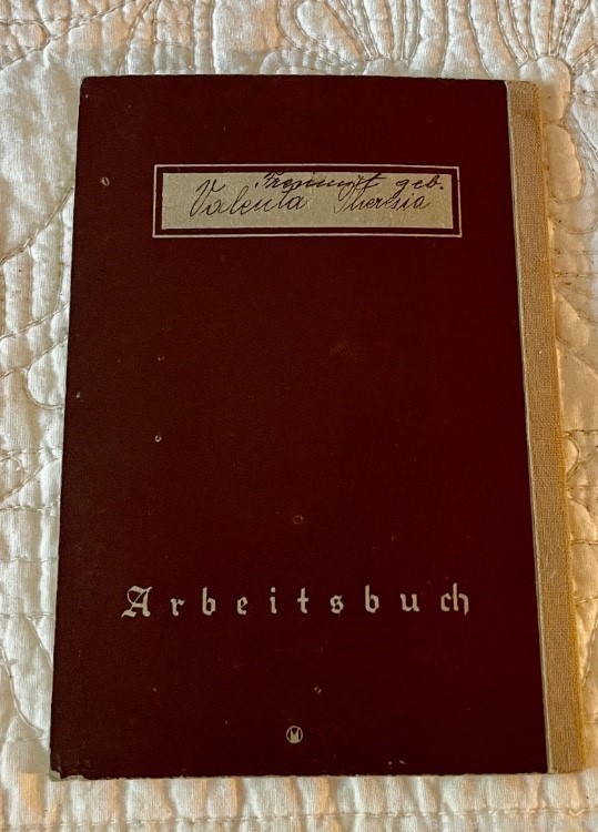W.W. II. German Work Book, Arbeitsbuch, No. 386 039695-img-1