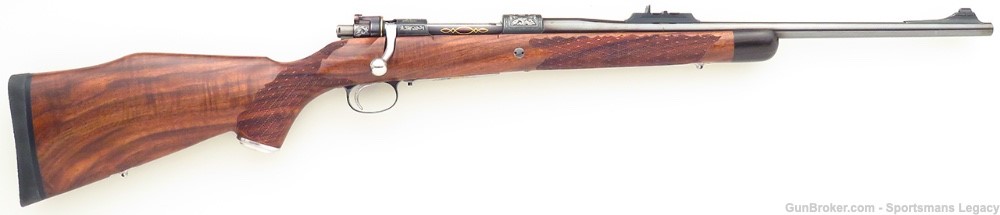 Custom FN Mauser 98 .30-06, Byron Burgess engraving, gold, 98%, layaway-img-0
