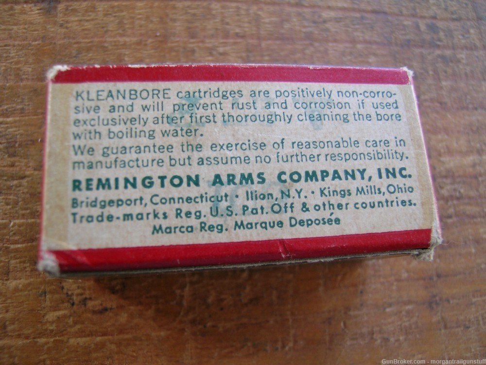 Vintage Remington Kleanbore 22 LR Smokeless Ammo Bx/50-img-1