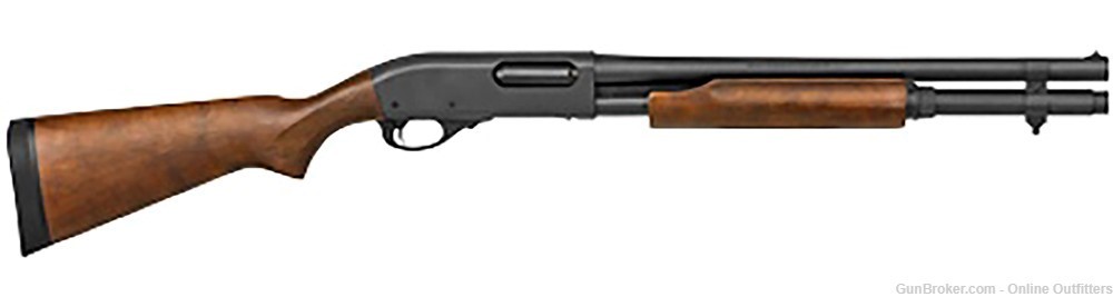 Remington 870 Home Defense 12GA Pump Action 18.5" 6+1 Walnut Stock R81197 -img-0