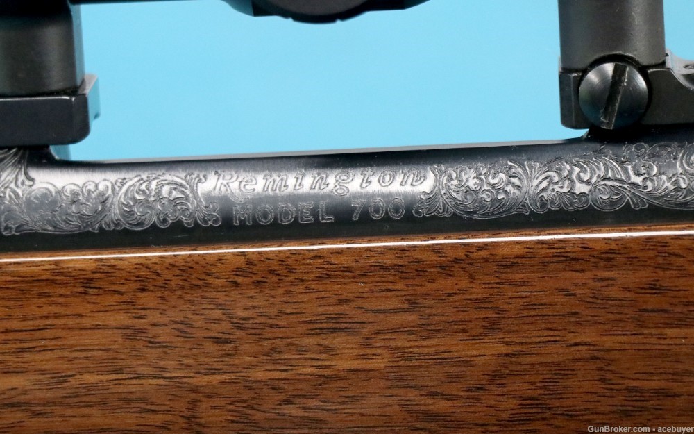 Remington 700 Deluxe, 300 Rem Ultra Mag, Leupold Scope, Engraved, Brake-img-4