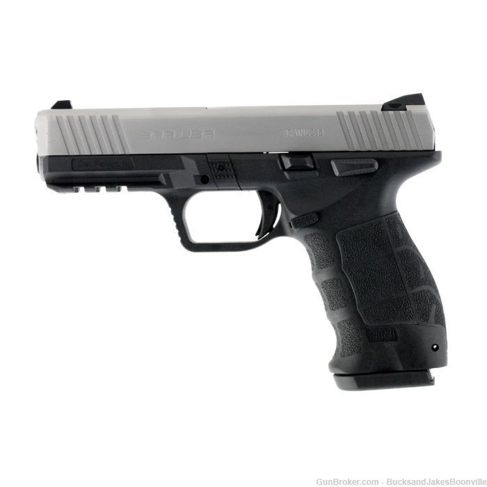 Sar USA SAR9T 9mm Luger 4.40" 17+1 Black Steel Slide-img-0