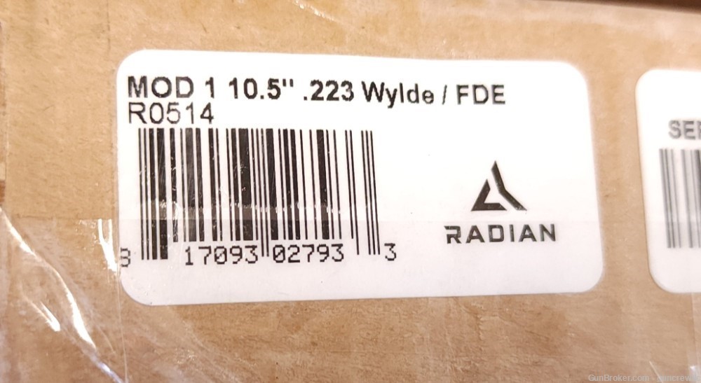 Radian Weapons Mod1 Mod Model 1 FDE Tan 5.56 223 Wylde R0514 10.5" Layaway-img-18