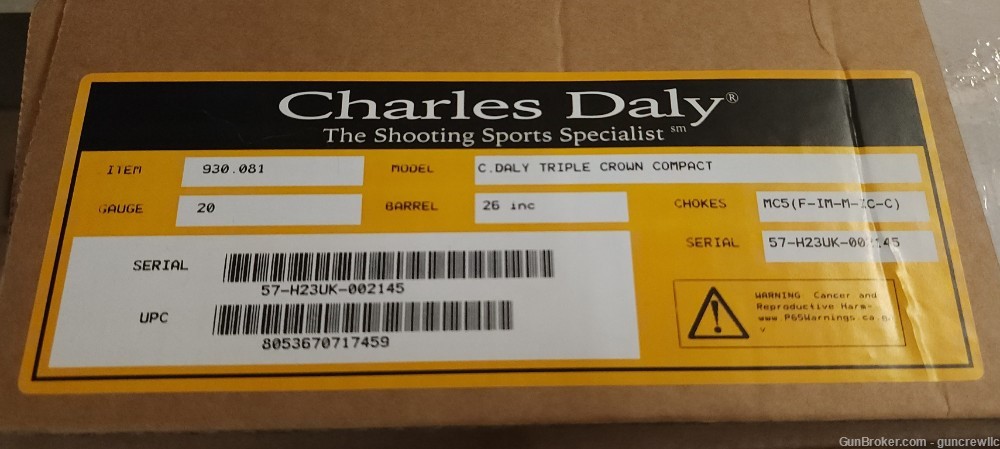Charles Daly 930081 Triple Crown Compact 20ga 20 Ga 930.081 Walnut LAYAWAY-img-18