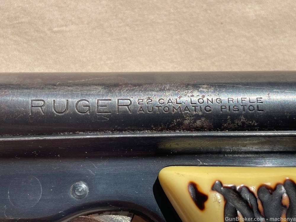 Ruger Mark I 22 LR Pistol 2 Magazines Leather Holster -img-4