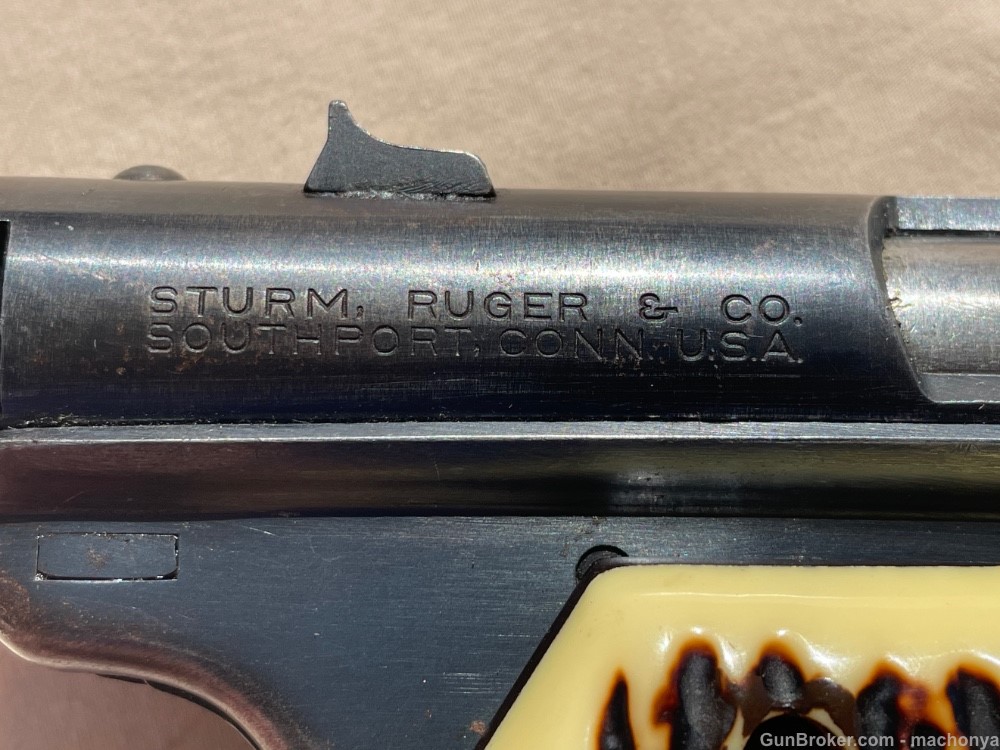Ruger Mark I 22 LR Pistol 2 Magazines Leather Holster -img-17