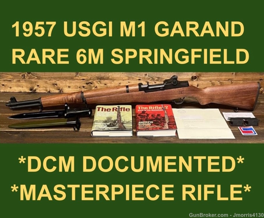 M1 GARAND SPRINGFIELD DCM RARE 6M SERIAL SUPERLATIVE MATCH RIFLE USGI MINT-img-0