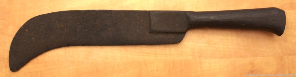 Unmarked Antique All-Iron Fascine Knife-img-1