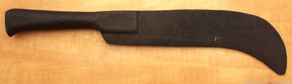 Unmarked Antique All-Iron Fascine Knife-img-0