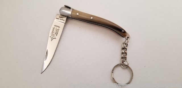 LAGUIOLE ARBALETE Knife w/Key Chain. Horn. L88-img-7