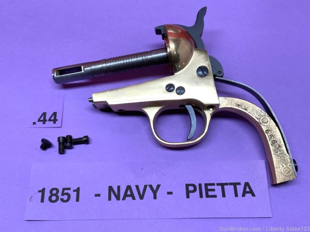New 1851 Pietta .44 Navy Brass Black Power Pistol Parts Lot - Unused !-img-6