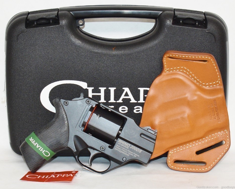 Chiappa Firearms Rhino 200DS BLACK .357MAG CF340.216 2" .38SPL NIB SALE-img-1