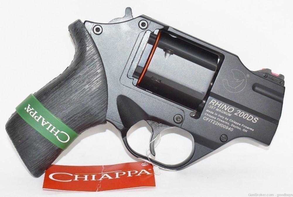 Chiappa Firearms Rhino 200DS BLACK .357MAG CF340.216 2" .38SPL NIB SALE-img-3