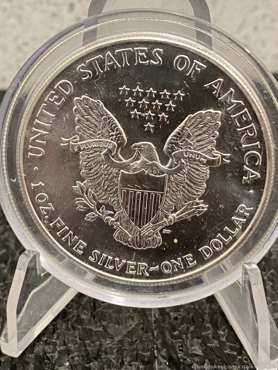 Awesome Colorized 1999 American Silver Eagle Round-img-3