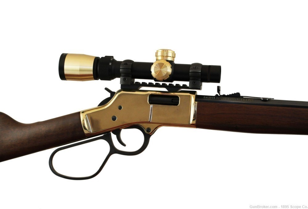 Brass Rifle Scope For Henry Big Boy & Henry Lever Action Rifles-img-0