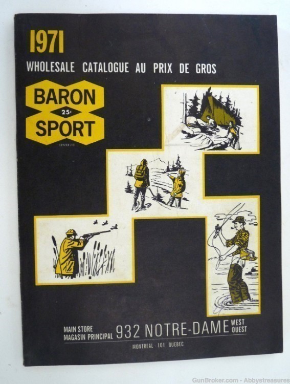 1971 vintage Baron Sport catalog firearms fishing knives camping -img-0