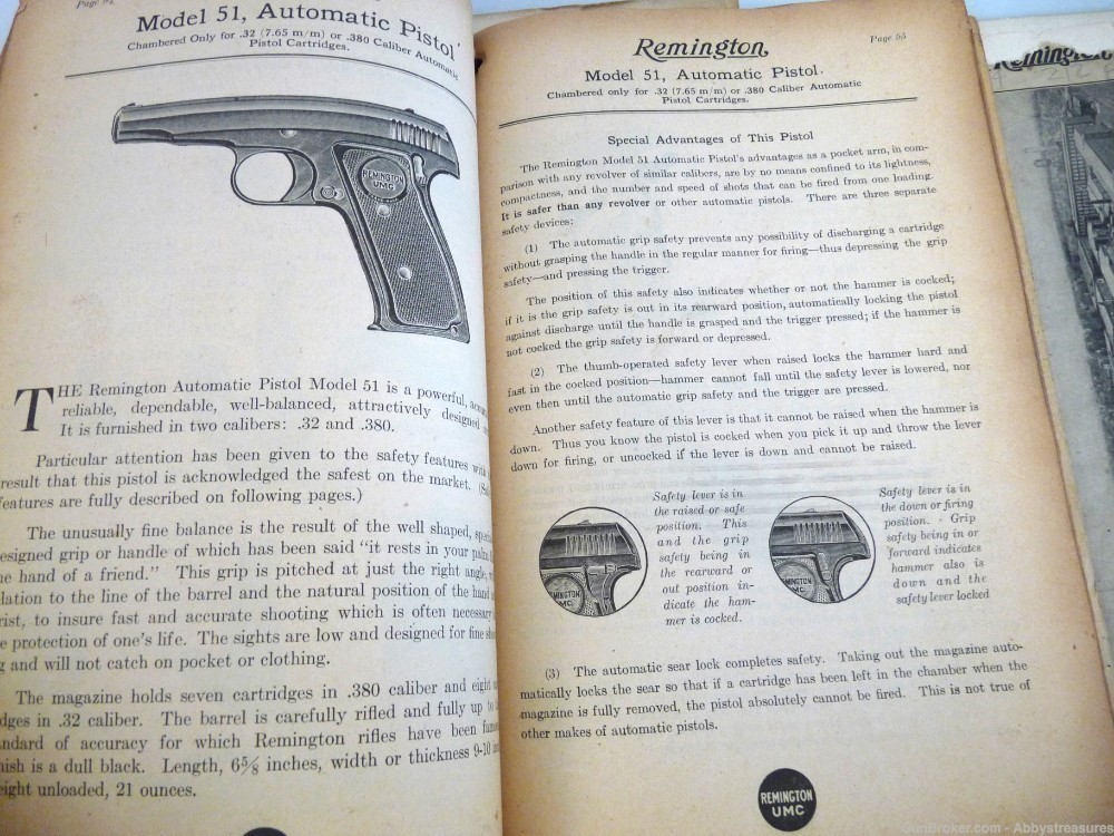 7 Remington UMC catalogs antique 1910 1920 guns ammunition knives          -img-4