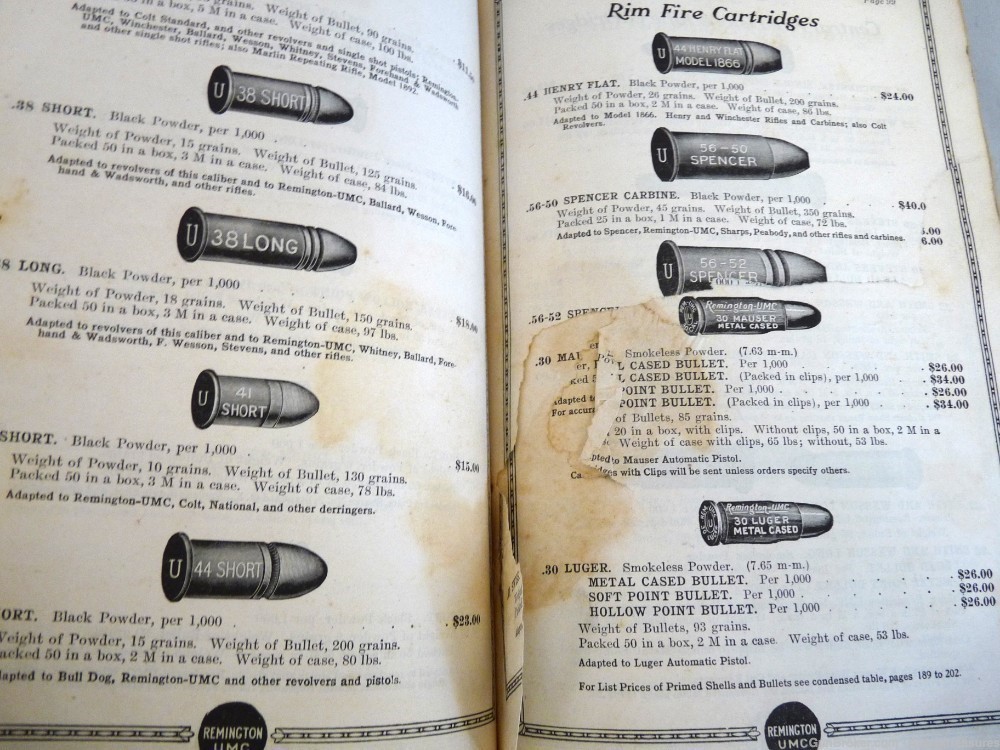 7 Remington UMC catalogs antique 1910 1920 guns ammunition knives          -img-1