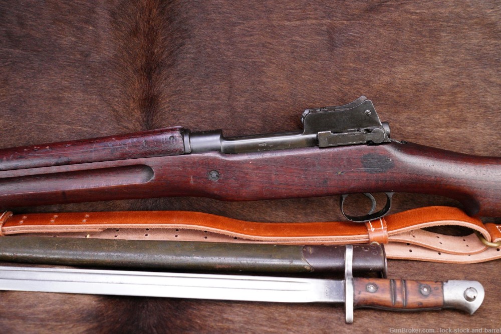 WWI Remington 1917 American Enfield .30-06 Bolt Action Rifle Bayonet C&R-img-10