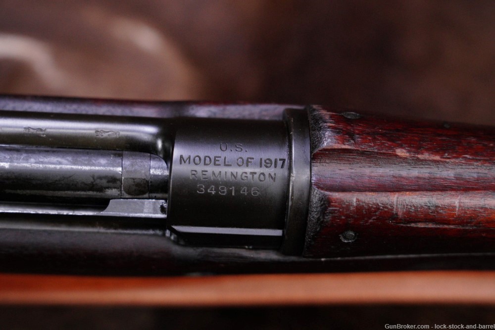 WWI Remington 1917 American Enfield .30-06 Bolt Action Rifle Bayonet C&R-img-23