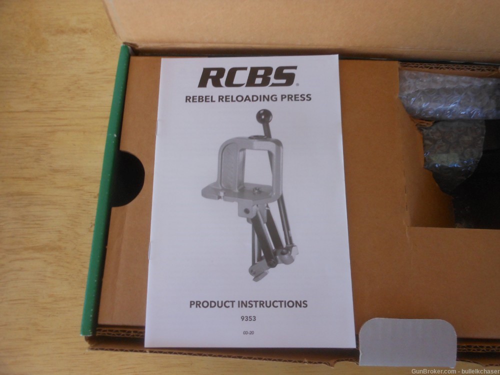 RCBS REBEL Reloading Press  Thick Solid Cast Iron & Steel -img-7