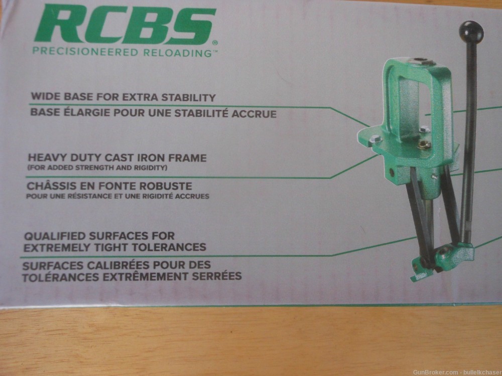 RCBS REBEL Reloading Press  Thick Solid Cast Iron & Steel -img-3