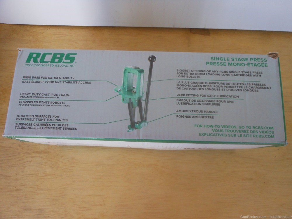 RCBS REBEL Reloading Press  Thick Solid Cast Iron & Steel -img-2