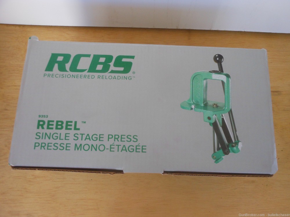 RCBS REBEL Reloading Press  Thick Solid Cast Iron & Steel -img-0