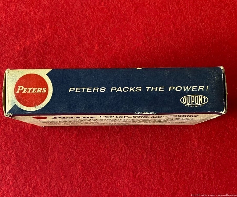 VINTAGE FULL BOX 1960S PETERS 7MM REM. MAGNUM AMMO 150GR SOFT POINT -img-5