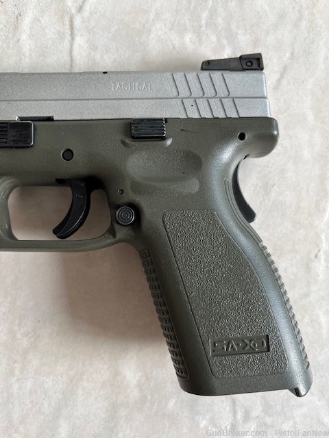 SPRINGFIELD ARMORY XD-9 TACTICAL BITONE - OD GREEN/STAINLESS-img-1