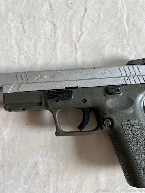 SPRINGFIELD ARMORY XD-9 TACTICAL BITONE - OD GREEN/STAINLESS-img-2