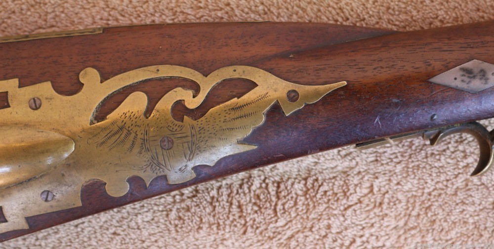 Rare Pennsylvania Built Kentucky long rifle full stock take down model -img-2