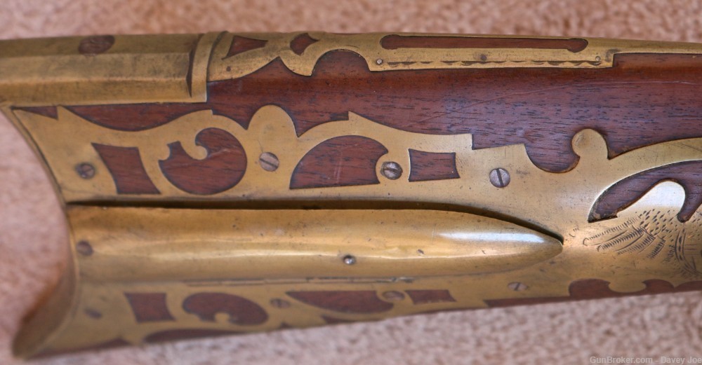 Rare Pennsylvania Built Kentucky long rifle full stock take down model -img-12