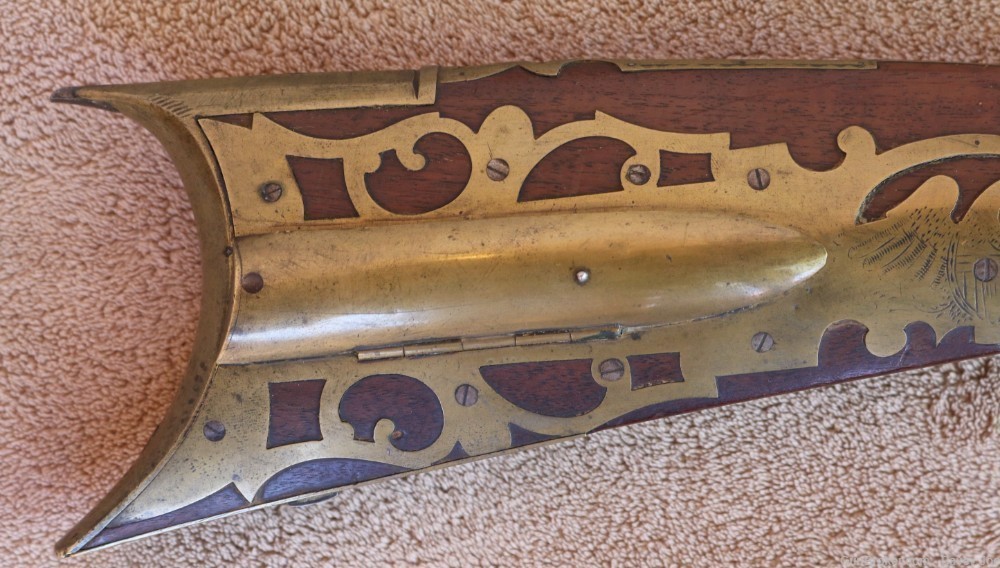 Rare Pennsylvania Built Kentucky long rifle full stock take down model -img-1
