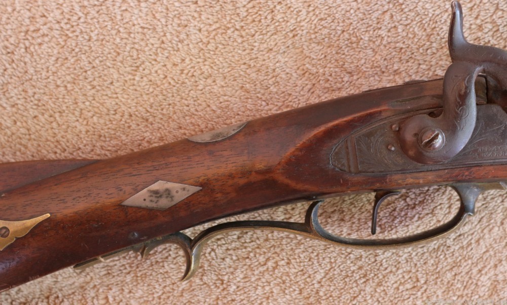 Rare Pennsylvania Built Kentucky long rifle full stock take down model -img-5