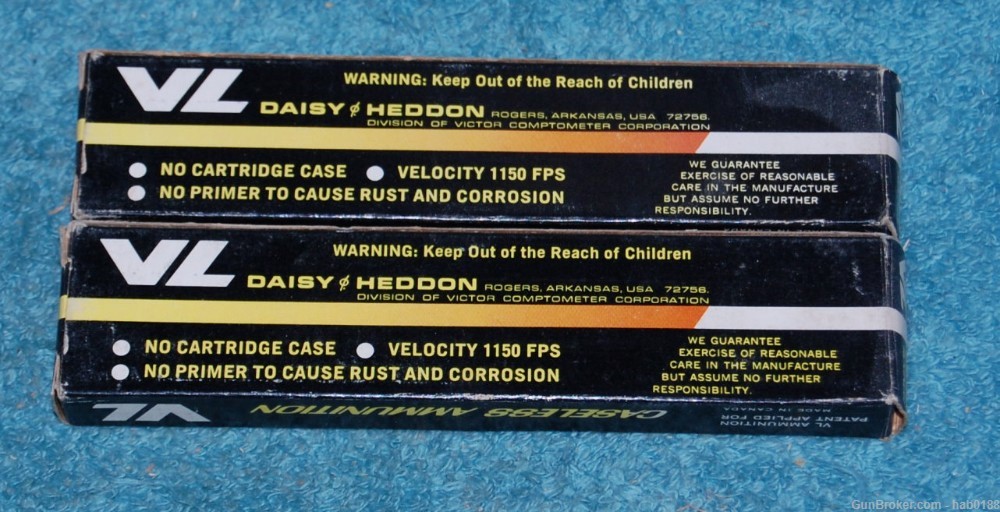 1+ Boxes of Daisy & Heddon VL Caseless Ammunition .22 Caliber 90 Rnds-img-0