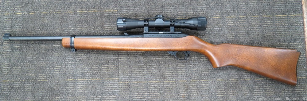 Ruger 10/22 carbine 22lr semi-auto rifle w/10rd mag & scope-img-0