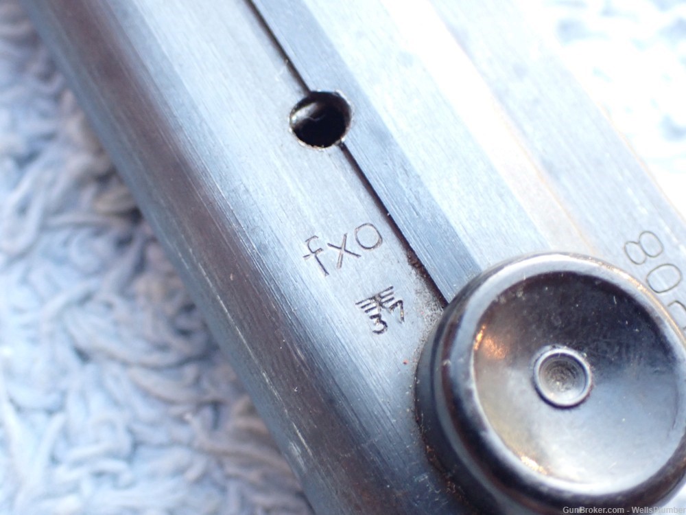 GERMAN WWII P08 LUGER 9mm PISTOL MAGAZINE fxo EAGLE 37 (EXCELLENT)-img-10