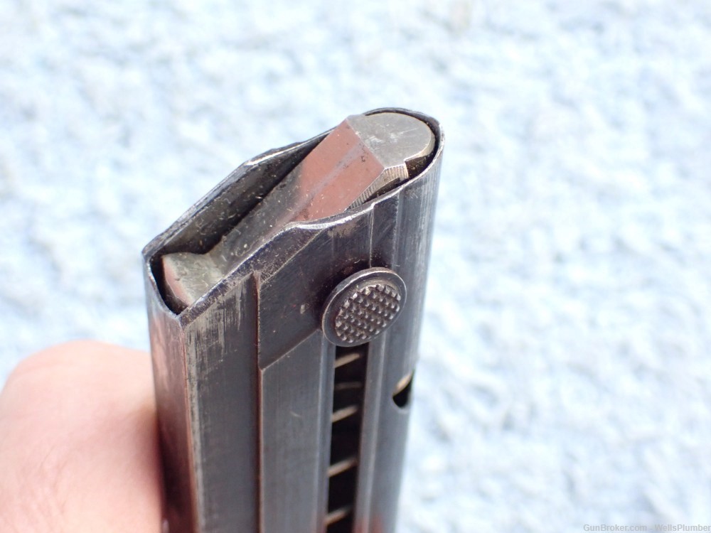 GERMAN WWII LUGER P-08 122 STRAIGHT WING EAGLE 37 9MM MAGAZINE #2390-img-4