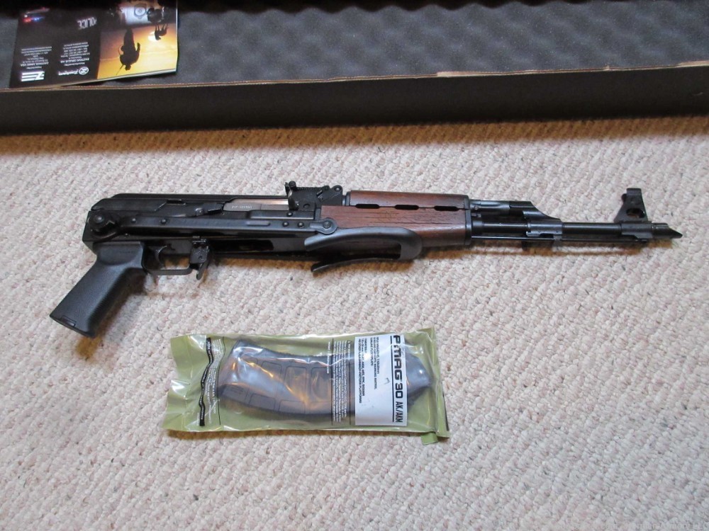 Zastava M70 ZPAP Underfolder 7.62x39 16" AK-47 Walnut handguard 1-30rd mag-img-1