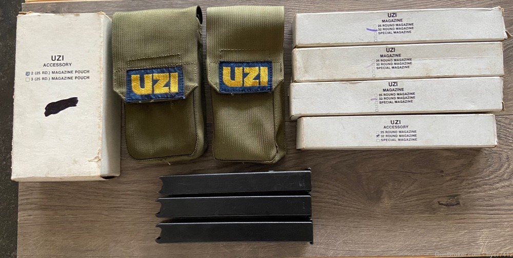 Original UZI / Action Arms 9mm Magazines and Pouches -img-0