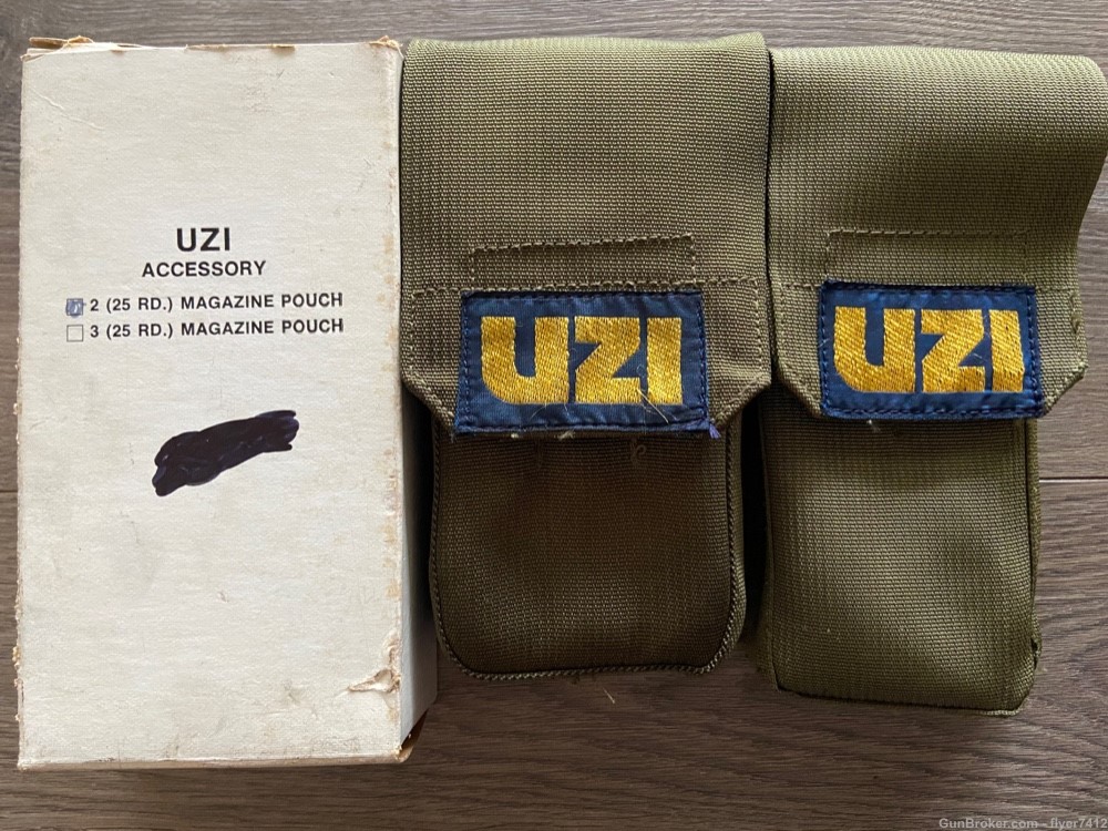 Original UZI / Action Arms 9mm Magazines and Pouches -img-1
