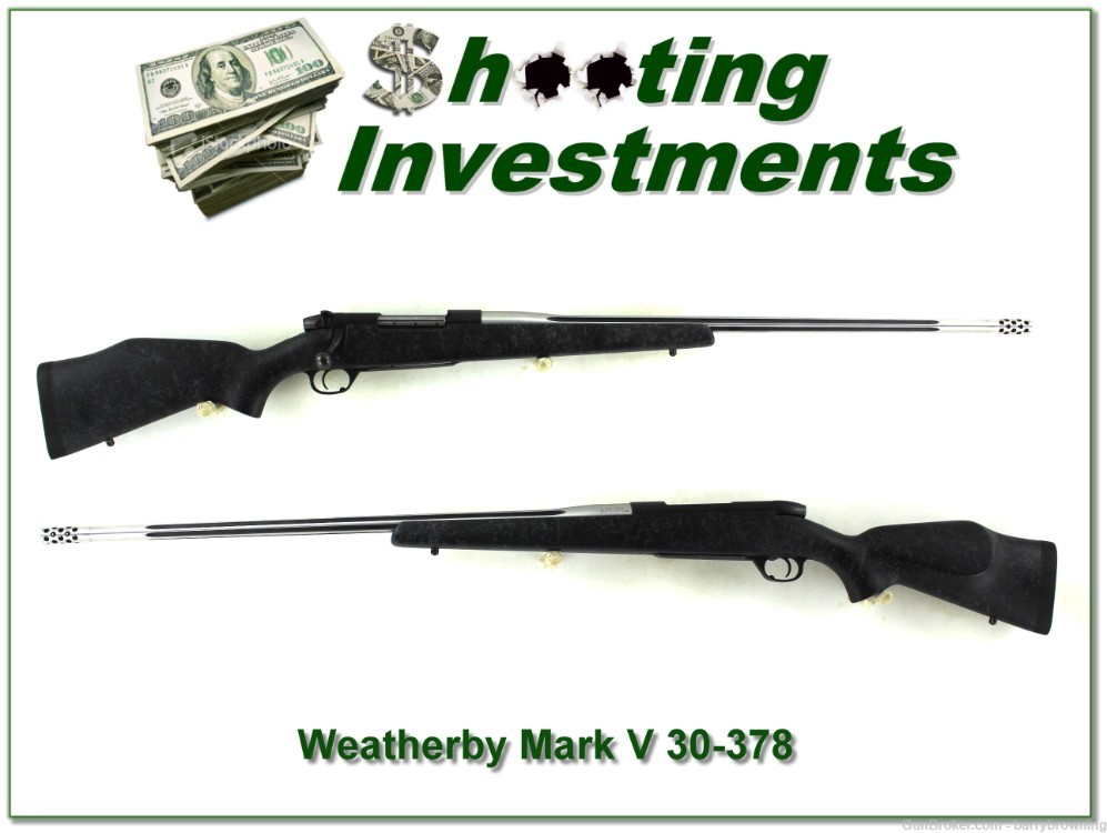 Weatherby Mark V Accumark 30-378 long range big game gun!-img-0